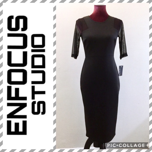 EN FOCUS STUDIO Black Dress - Picture 1 of 8